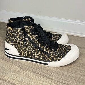 ROCKET DOG JAZZIN' HIGH-TOP CANVAS SNEAKERS NATURAL Sz 11